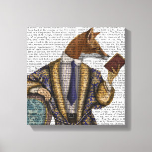 Bok Reader Fox Canvastryck
