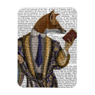 Bok Reader Fox Magnet