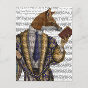 Bok Reader Fox Vykort