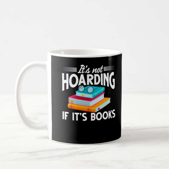 Bok Reader Humor Funny Bookworm Joke Kaffemugg (Vänster)