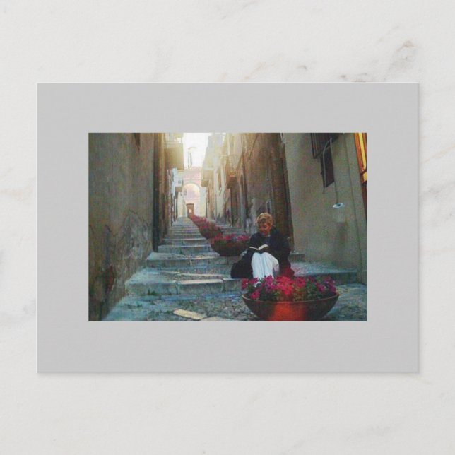 Bok Reader i Cefalu Vykort (Framsida)