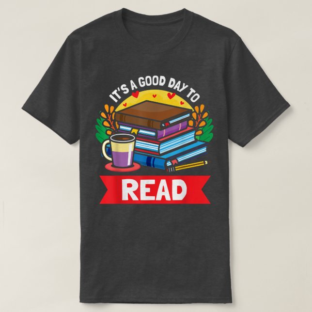 Bok Reading Bookworm Reader Coffee Bokar T Shirt (Design framsida)