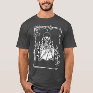 Bok Reading Skeleton, Bok Älskare, Bok, Klubben, p T Shirt
