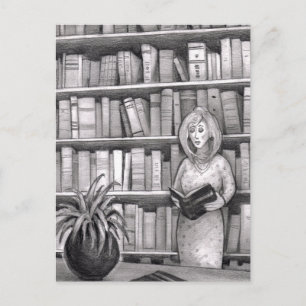 Bok Reading Vykort