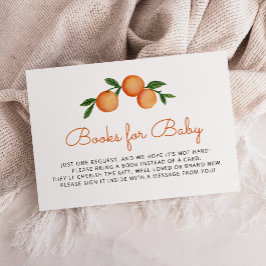Bok Request Baby Shower Citrus Orange Tilläggskort