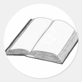 Bok Runt Klistermärke