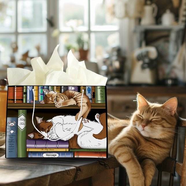 Bok Shelf Cats Bibliotek (Skapare uppladdad)