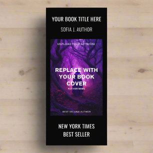 Bok signeringshändelse l Writer Author Photo Black Reklamkort