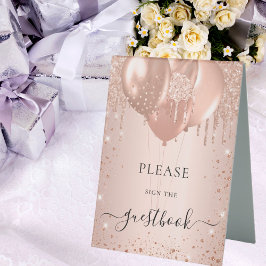 bok-skylt över gästgästgästgästgäst i Ro glitter