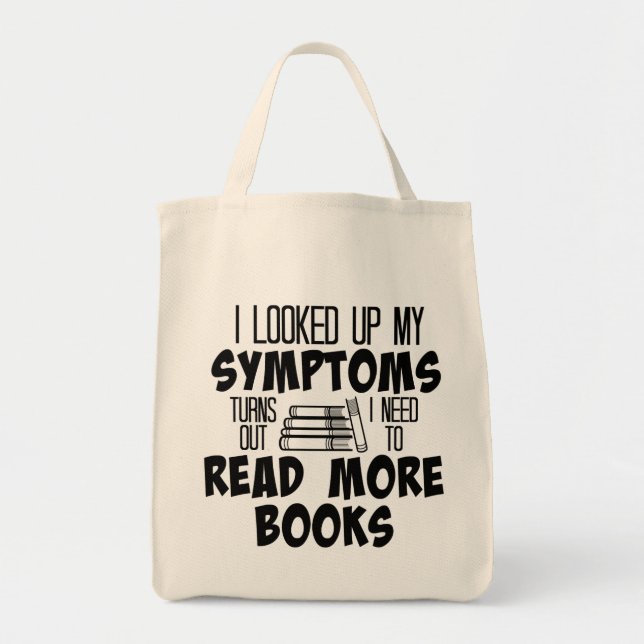 Bok Symptomes Tote Bag Tygkasse (Framsidan)