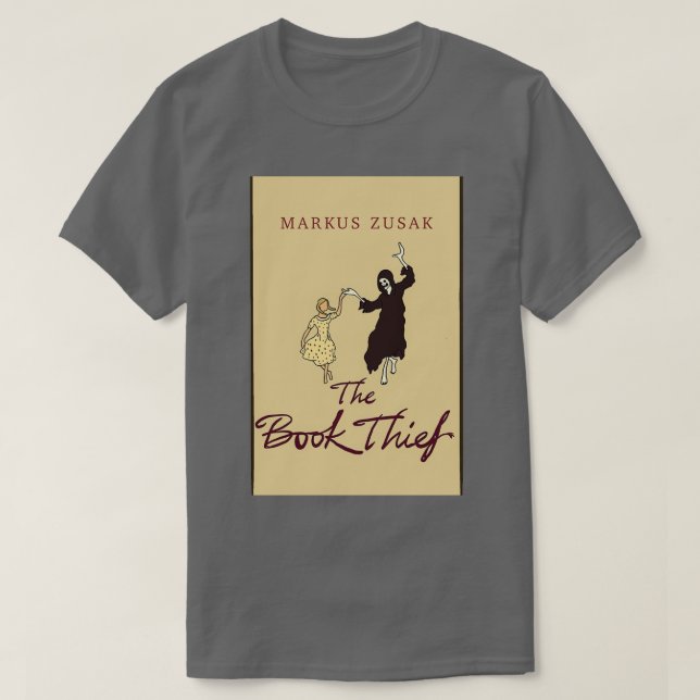 Bok täcker Bok-tjuven av Markus Zusak T Shirt (Design framsida)
