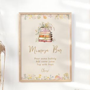 Bok Theme Wildblomme Möhippa Mimosa Pub Poster