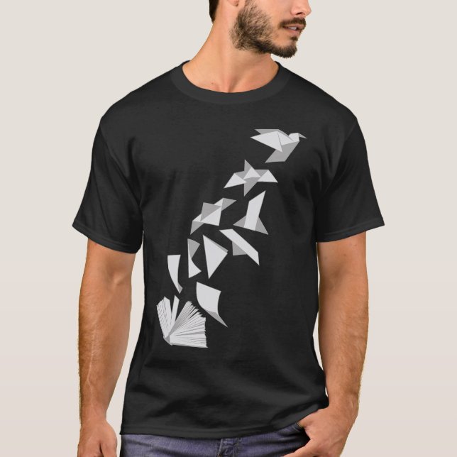 Bok till fågel t shirt (Framsida)
