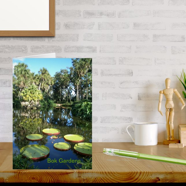 Bok Torn Gardens Florida ~ Victoria Vatten Lilies OBS Kort (Skapare uppladdad)