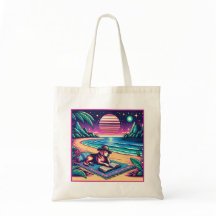 Bok Tote Bag Golden Retriever Reading A Bok