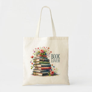 Bok Tote Bag Söt Bok Älskare Gift Tygkasse