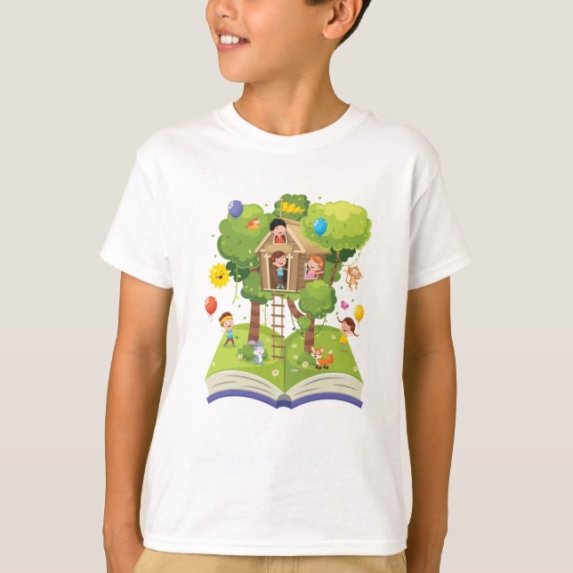Bok Träd House T-Shirt (Framsida)