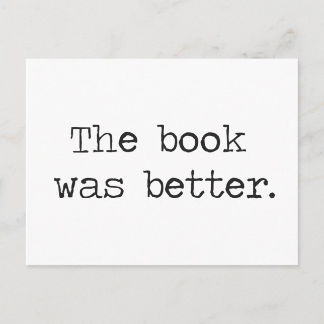 Bok var bättre vykort (Framsida)