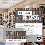Bok Visning, reklamutfällare för Bibliotek Reklamblad<br><div class="desc">Bok Visning,  Bibliotek annonser från Affärskortets lager.</div>