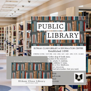 Bok Visning, reklamutfällare för Bibliotek Reklamblad