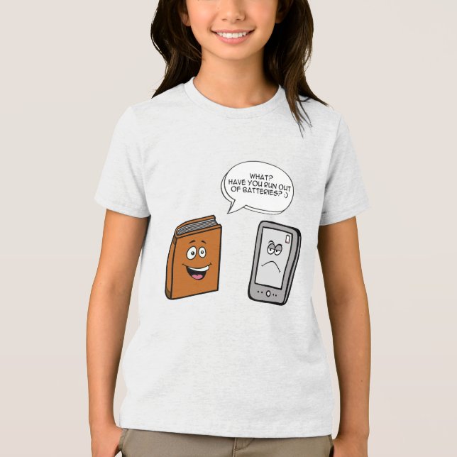 Bok vs eBok T Shirt (Framsida)