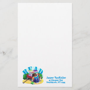 BOK Wagon Art Stationery Brevpapper