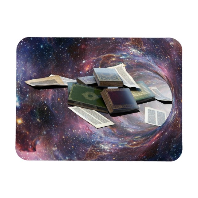 Bok Wormhål Magnet (Horisontell)