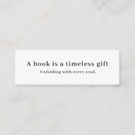 Boka det som en present | Modern minimal design fö Mini Visitkort