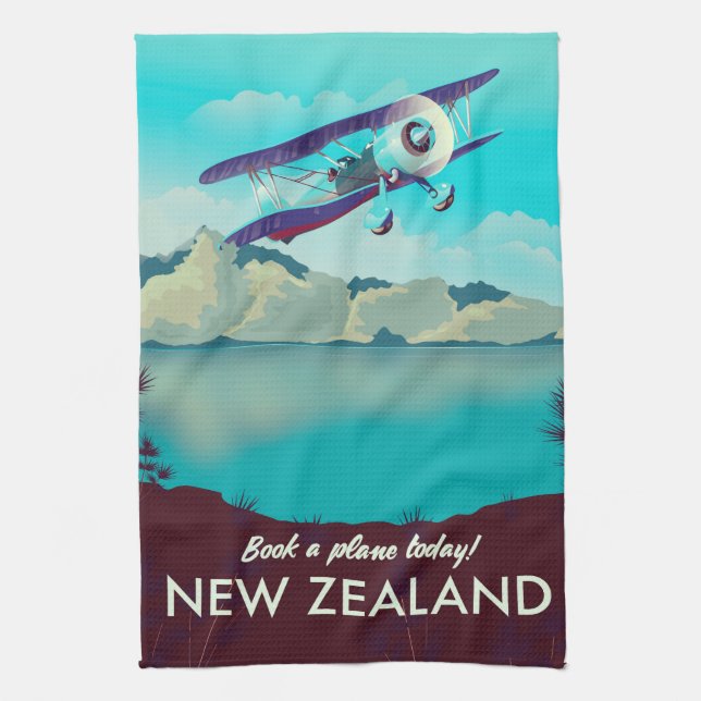 Boka en flygresa idag! Nya Zeeland Kökshandduk (Vertikal)