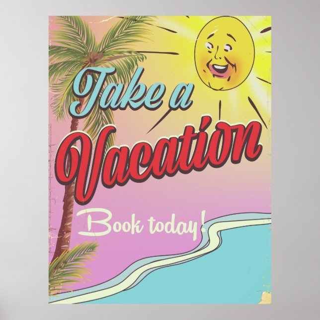 Boka en semester idag! poster (Framsidan)