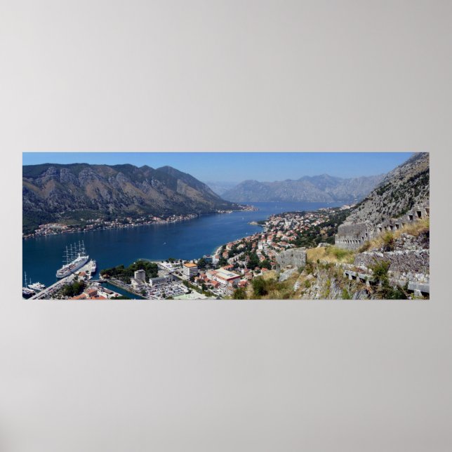 Boka kotorska Montenegro Crna Gora Poster (Framsidan)