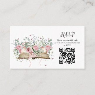 Boka nytt kapitel RSVP QR-kod Bröllopsfest Tilläggskort