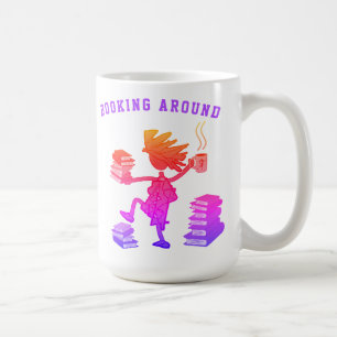 Boka runt Ambre Färg Glatta Mugg