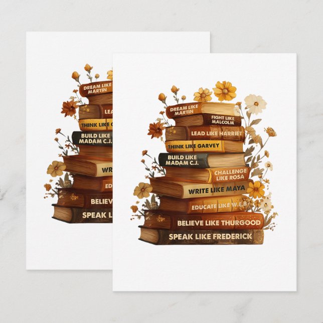 Boka Svarta historiemånaden Kort (Fram/baksida)