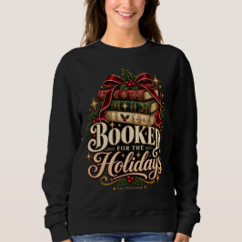 Bokad för högtiderna Bokälskare Xmas sweatshirt T Shirt