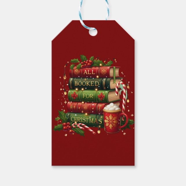 Bokad för jul presentetikett (Framsidan)