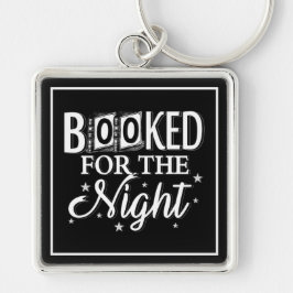 Bokad för Nattnyckelkedjan Fyrkantig Silverfärgad Nyckelring