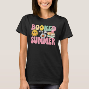 Bokad för sommaren, Cute Reading Älskare, sommarti T Shirt