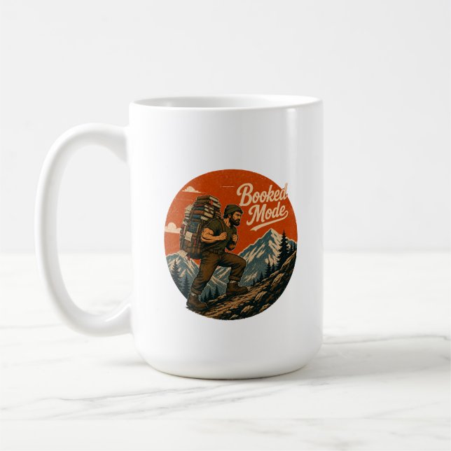 Bokad Mode Vintage Läsäventyrskopp Kaffemugg (Vänster)