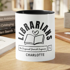 Bokälskande bibliotekarie Roligt present Mugg