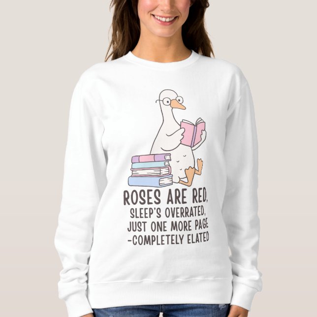 Bokälskande gås t shirt (Framsida)