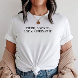 Bokälskande Kaffeälskare Tröja, Rolig Bokmask Tröj T Shirt