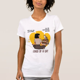 Bokälskande kattälskare Intellektuell humorcitat k T Shirt