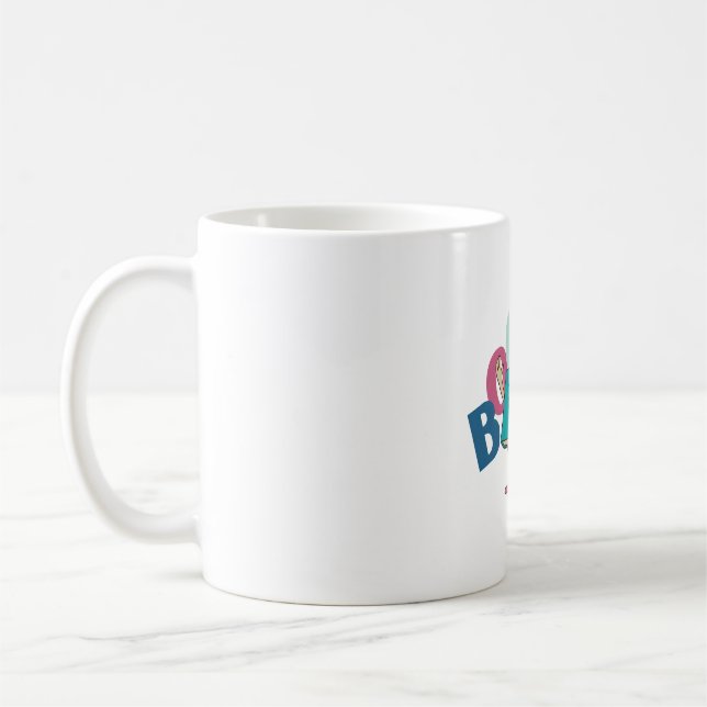 Bokälskande läsare söt text kaffemugg (Vänster)