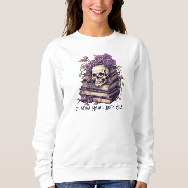 Bokälskare, anpassad bokklubb t shirt (Framsida)