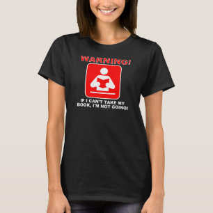 Bokälskare Bokorm Varning Rollig T-Shirt Tees