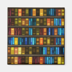 Bokälskare & färgrika bokar för bibliotekarier magnet
