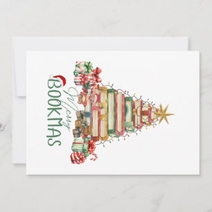 Bokälskare God Jul på Bokmas Julkort