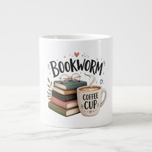 Bokälskare Koffeälskare Mugg Jumbo Mugg