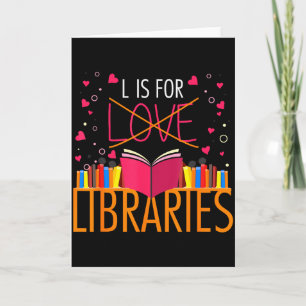 Bokälskare L Är För Bibliotek Bibliotekarie Alla H Kort